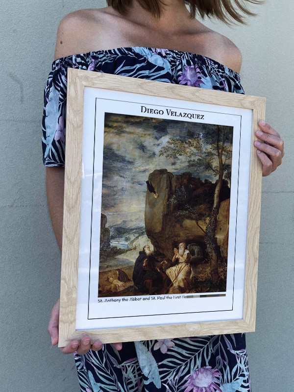 Diego Velazquez St. Anthony the Abbot and St. Paul the First Hermit Poster