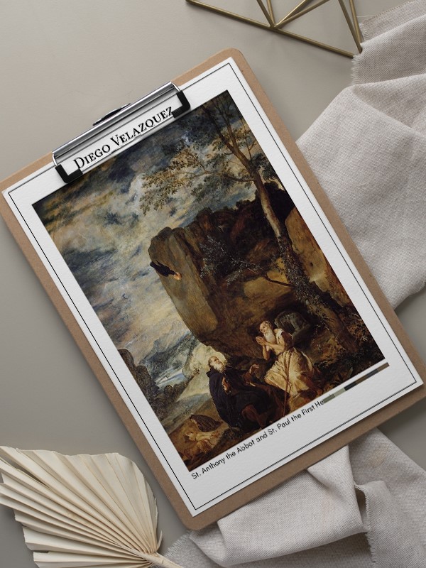 Diego Velazquez St. Anthony the Abbot and St. Paul the First Hermit Poster