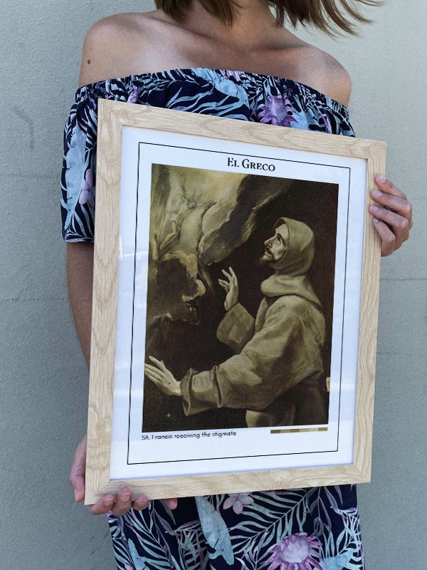 El Greco St. Francis receiving the stigmata Poster