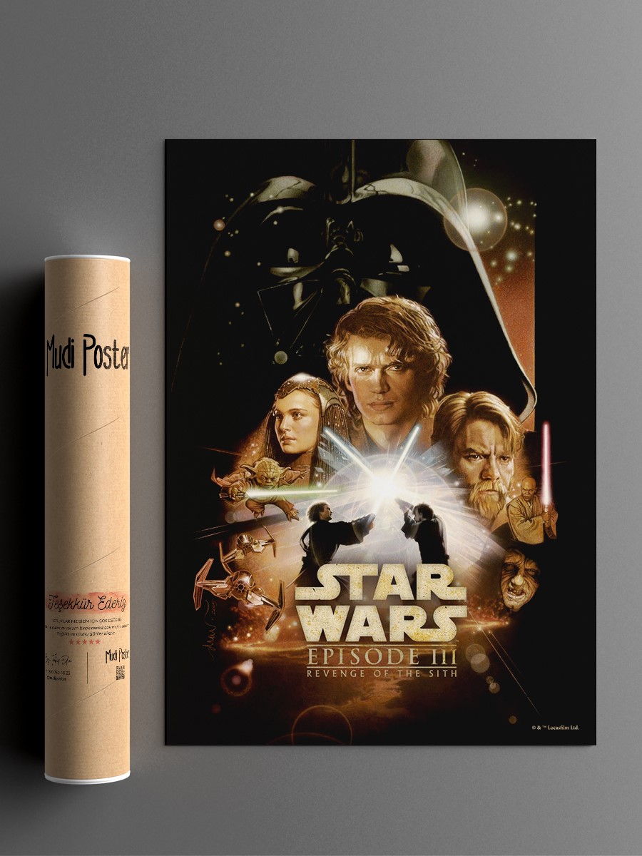 Star Wars Episode III: Revenge of the Sith Poster, Çerçevesiz Tv Film Poster