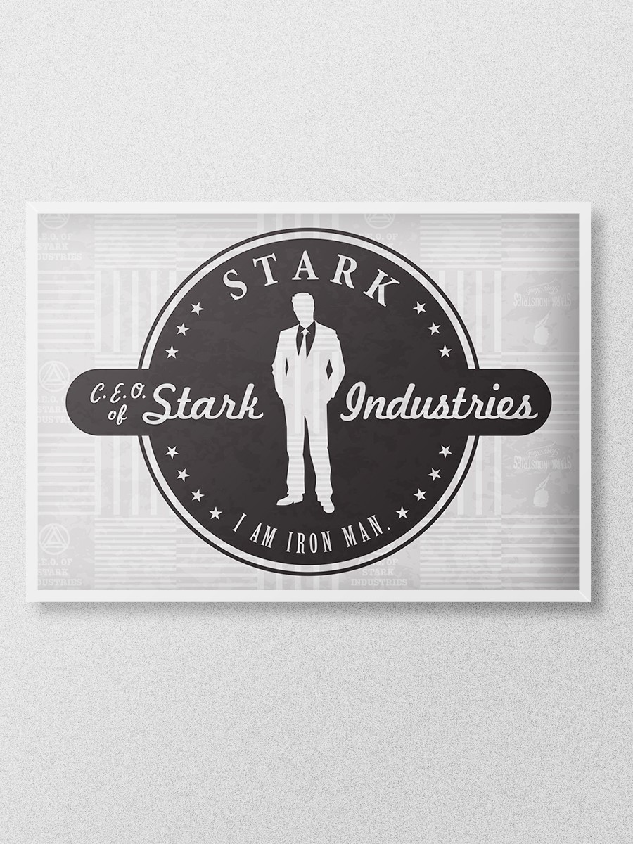 Stark Industries Poster, Çerçevesiz Tv Film Poster