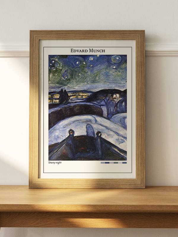Edvard Munch Starry night Poster - En İyi Fiyatlarla