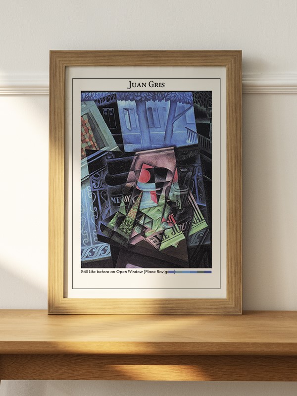 Juan Gris Still Life before an Open Window (Place Ravignan) Poster - En İyi Fiyatlarla