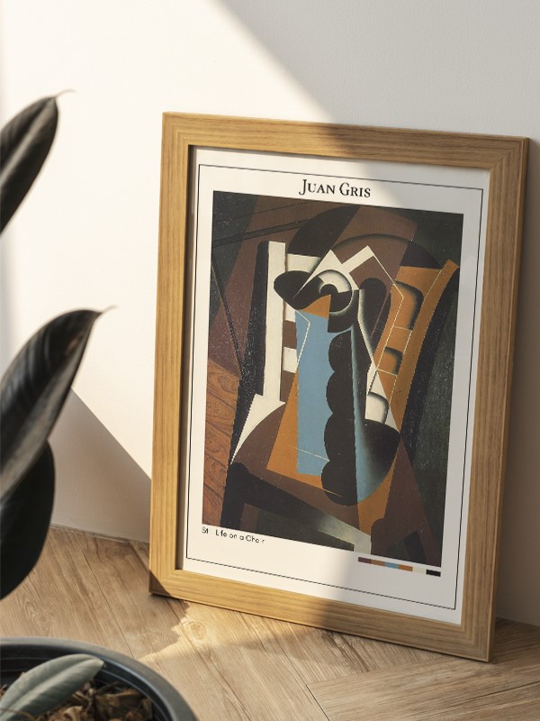 Juan Gris Still Life on a Chair Poster