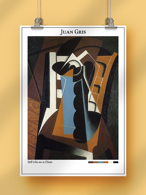 Juan Gris Still Life on a Chair Poster