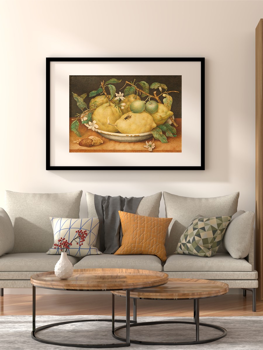 Still Life with Citrons Tablo Sanatsal Ünlü Ressam Poster Çerçevesiz Yüksek Kalite Poster