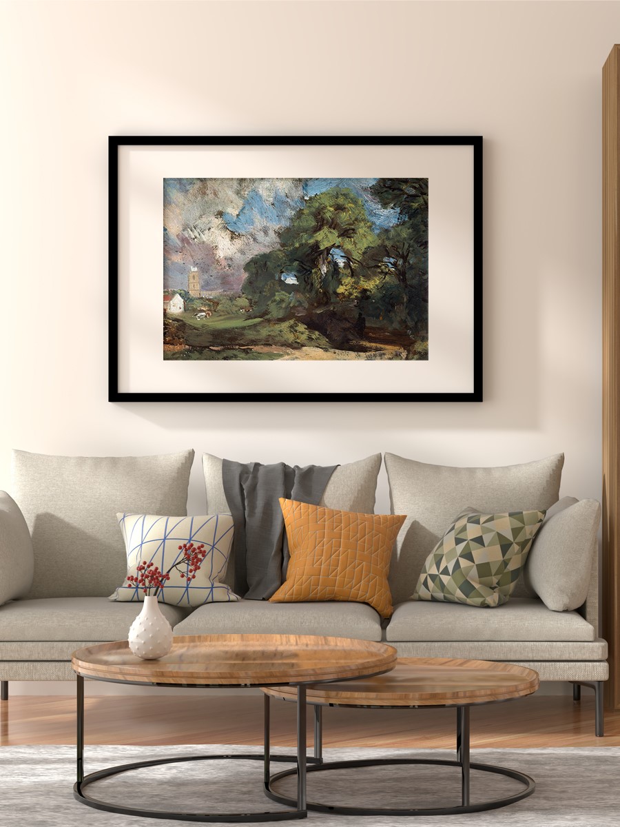 Stoke by Nayland Tablo Sanatsal Ünlü Ressam Poster Çerçevesiz Yüksek Kalite Poster