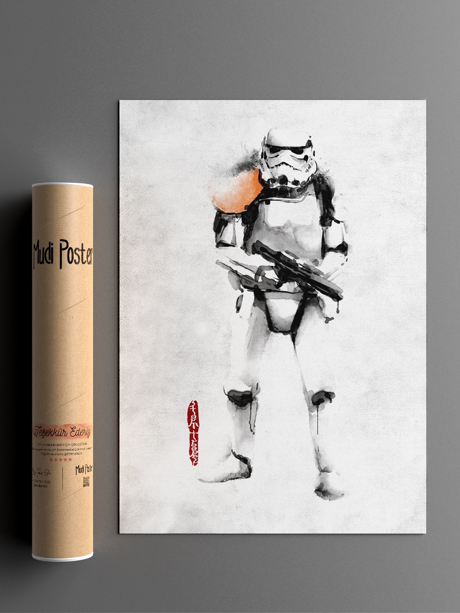 Stormtrooper Poster, Çerçevesiz Tv Film Poster