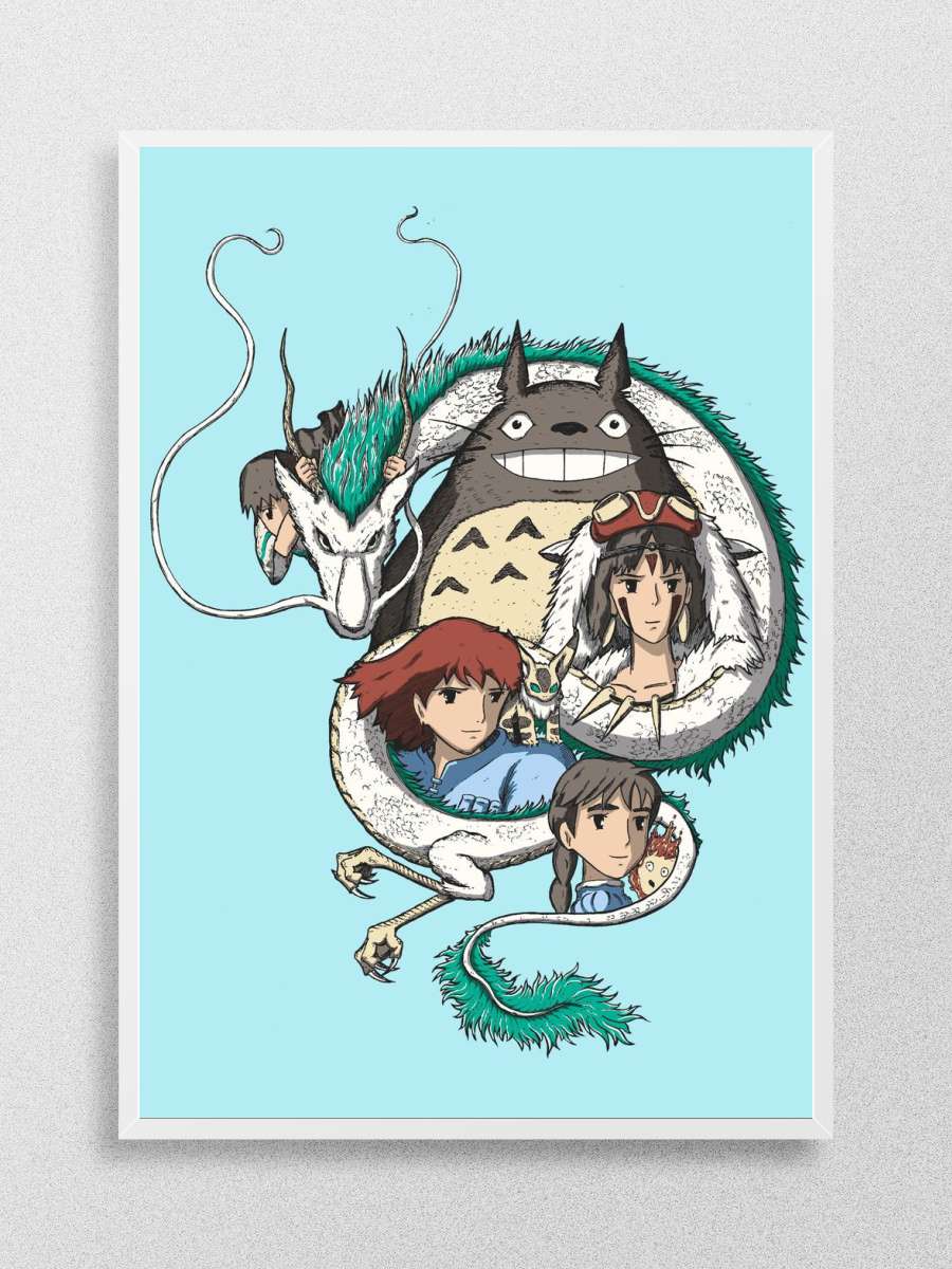 Studio Anime Poster Çerçevesiz Yüksek Kalite Anime Duvar Poster