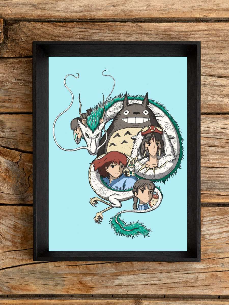 Studio Anime Poster Çerçevesiz Yüksek Kalite Anime Duvar Poster