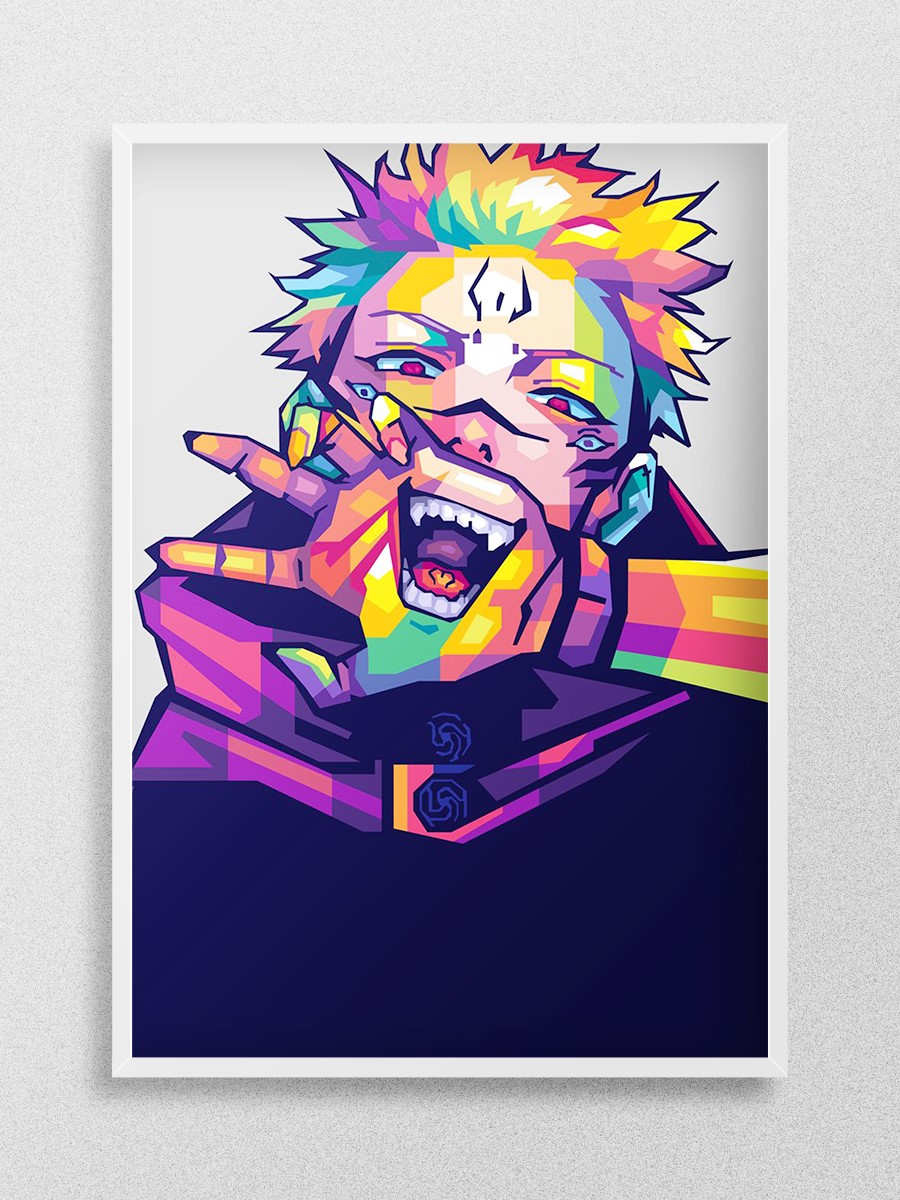 Sukuna  Anime Poster Çerçevesiz Yüksek Kalite Anime Duvar Poster