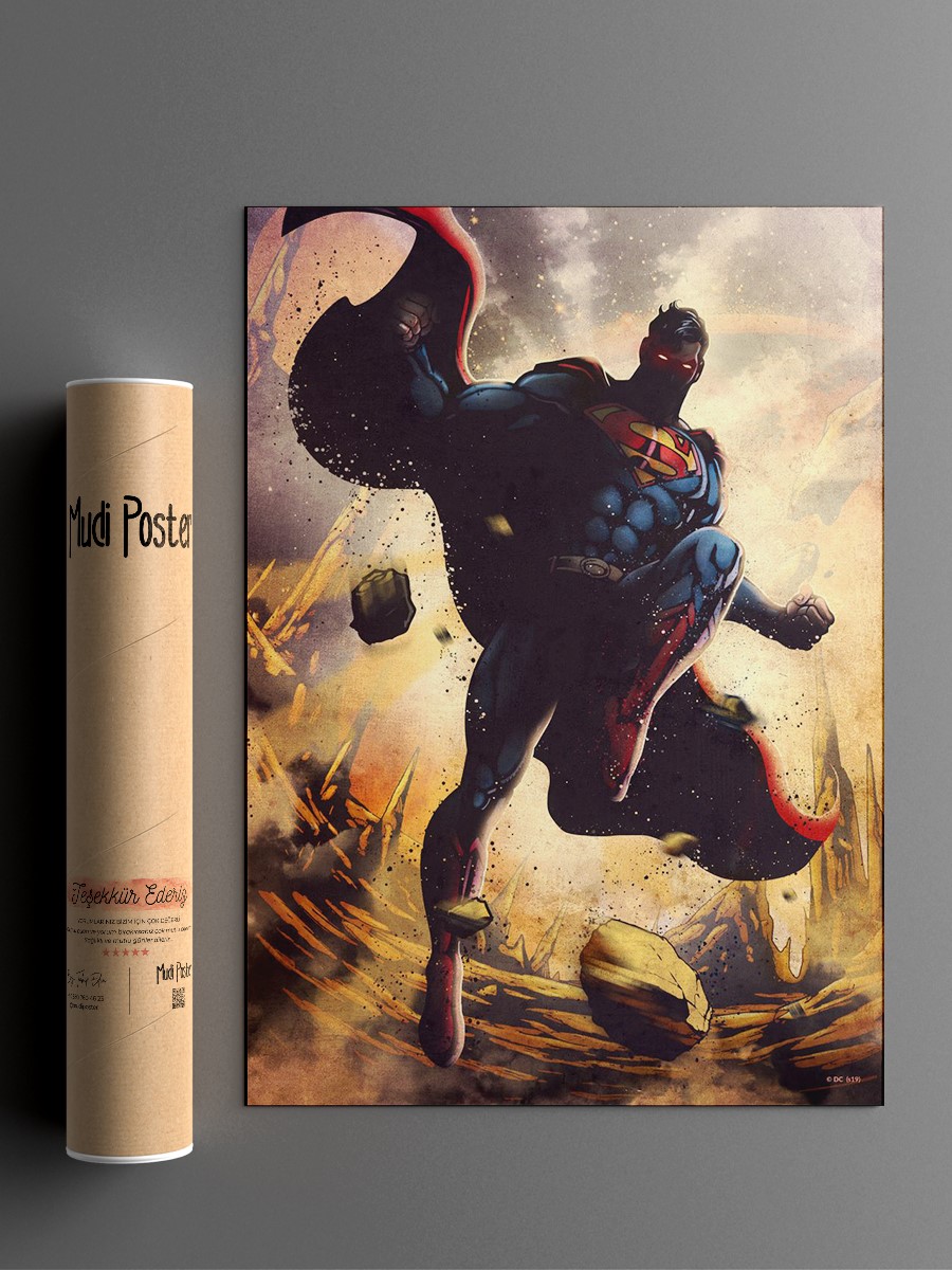 Superman Poster, Çerçevesiz Tv Film Poster