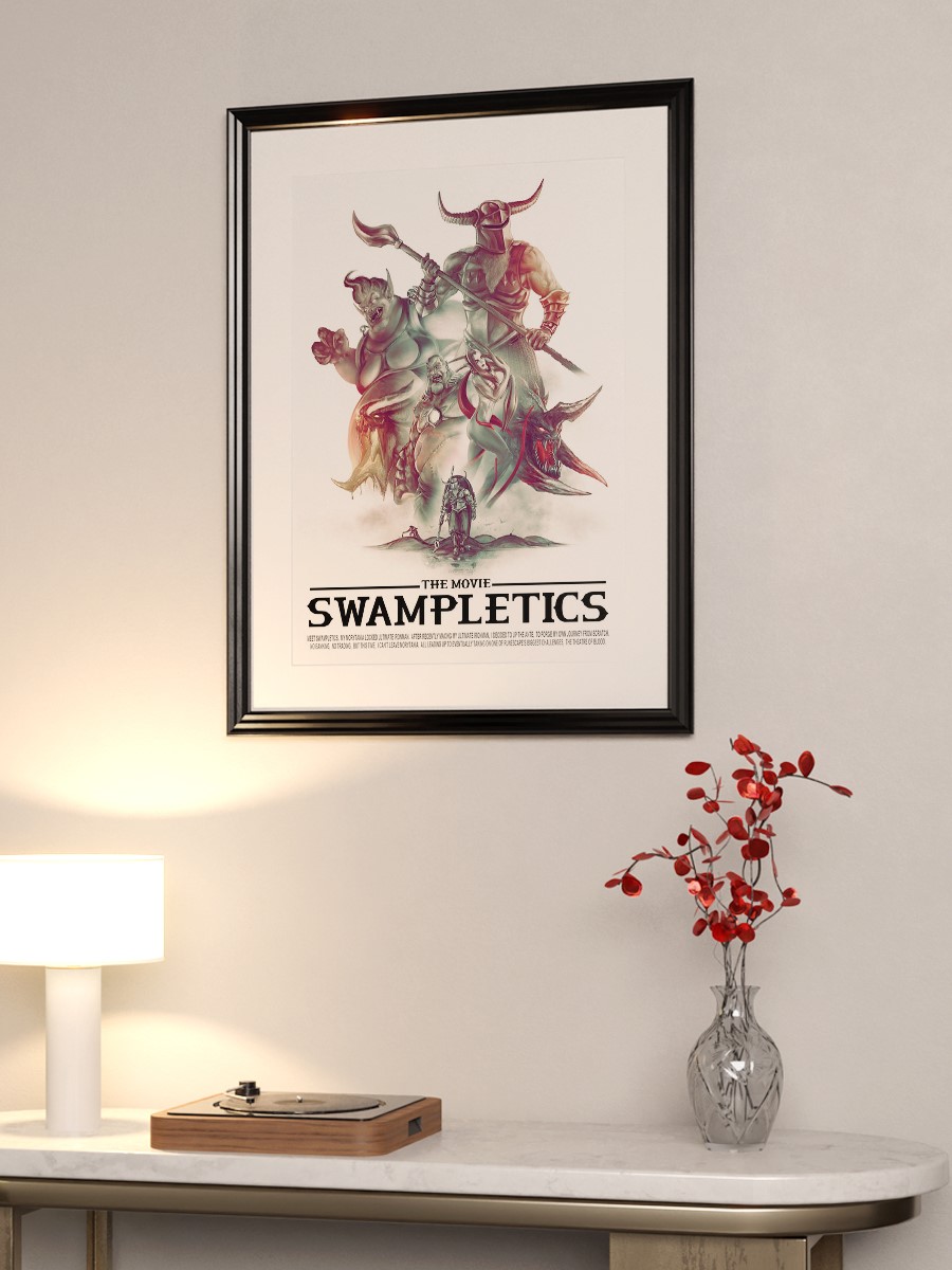 Swampletics The Movie Poster, Çerçevesiz Tv Film Poster