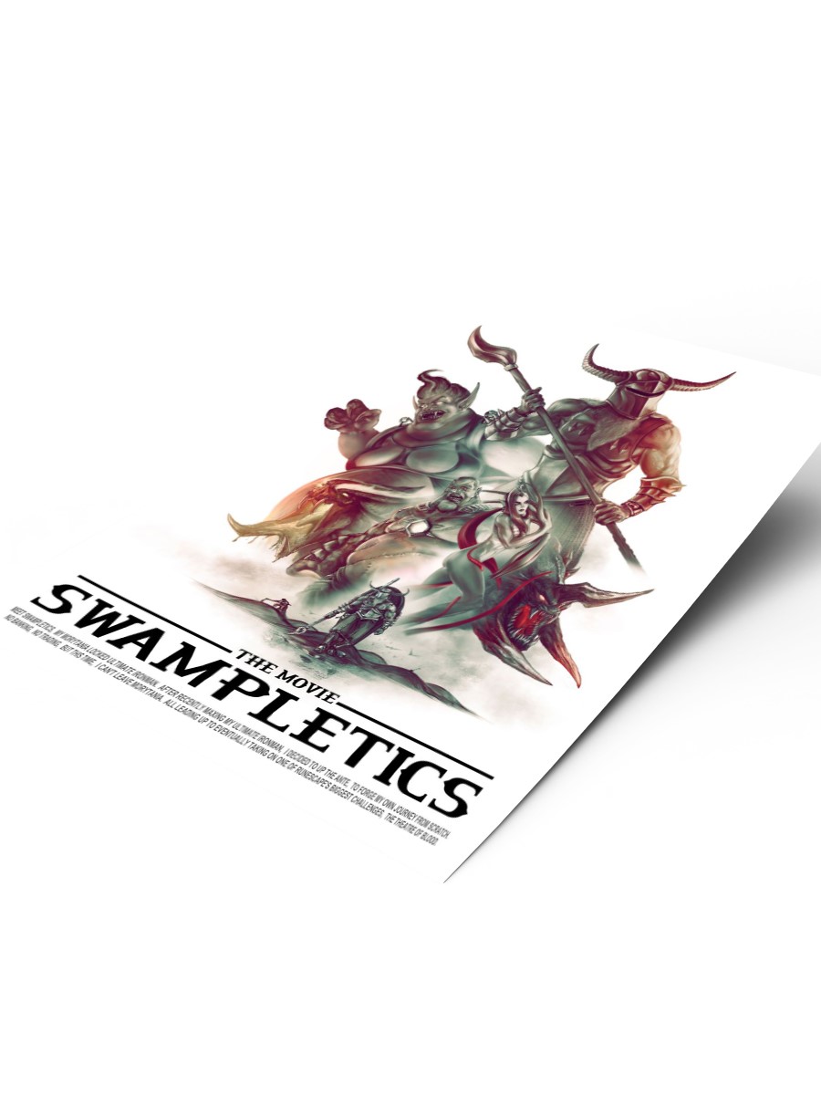 Swampletics The Movie Poster, Çerçevesiz Tv Film Poster