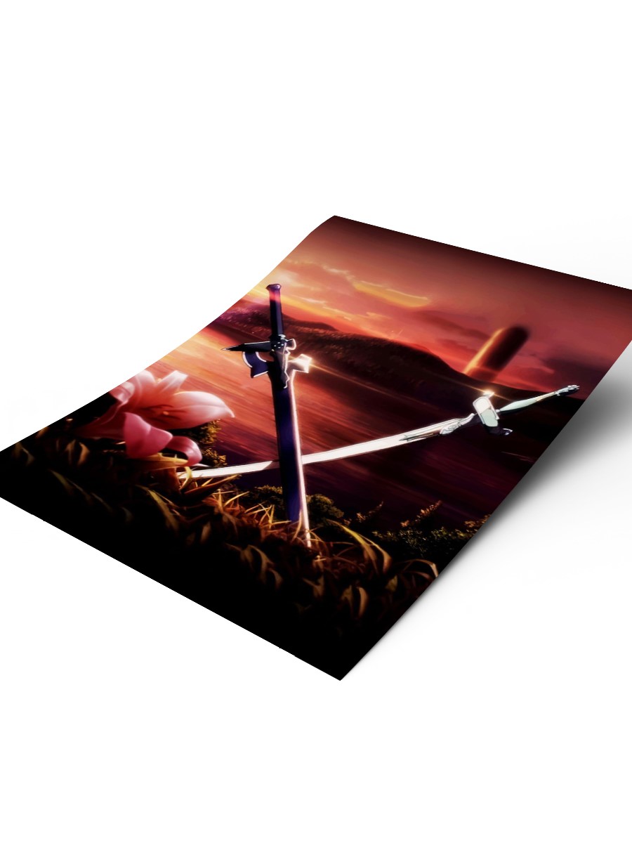 Sword Art Poster, Çerçevesiz Tv Film Poster