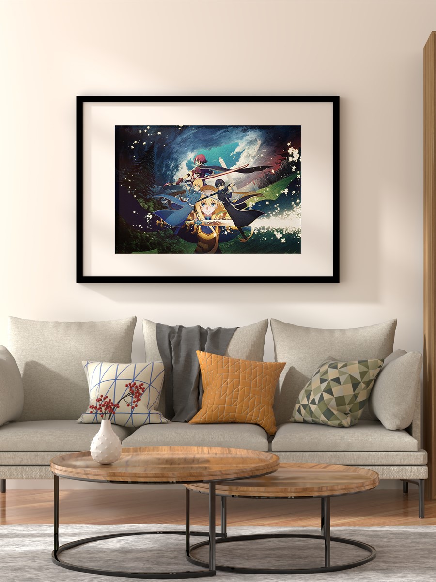 Sword art online Poster, Çerçevesiz Tv Film Poster