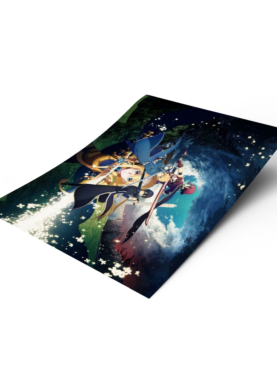 Sword art online Poster, Çerçevesiz Tv Film Poster