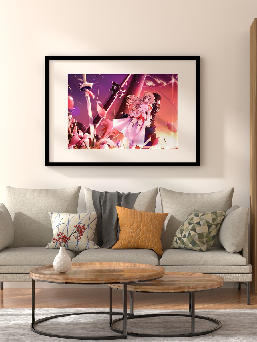 Sword Art Online Anime Poster Çerçevesiz Yüksek Kalite Anime Duvar Poster