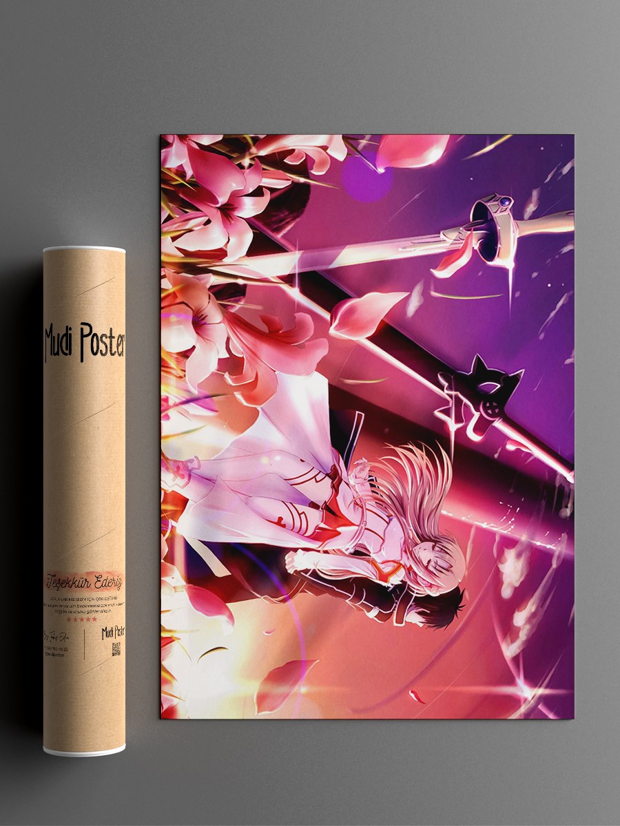 Sword Art Online Anime Poster Çerçevesiz Yüksek Kalite Anime Duvar Poster