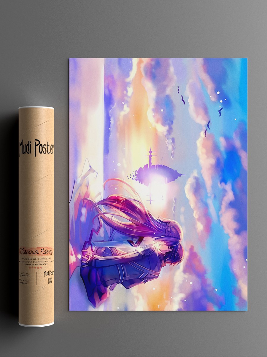 Sword Art Online Anime Poster Çerçevesiz Yüksek Kalite Anime Duvar Poster