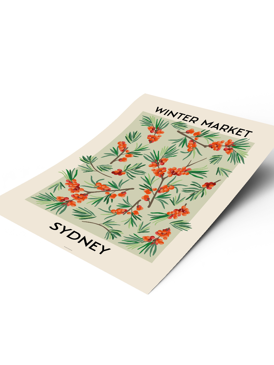 Sydney Soyut Modern Poster Çerçevesiz Duvar Tablosu Sanatsal Poster
