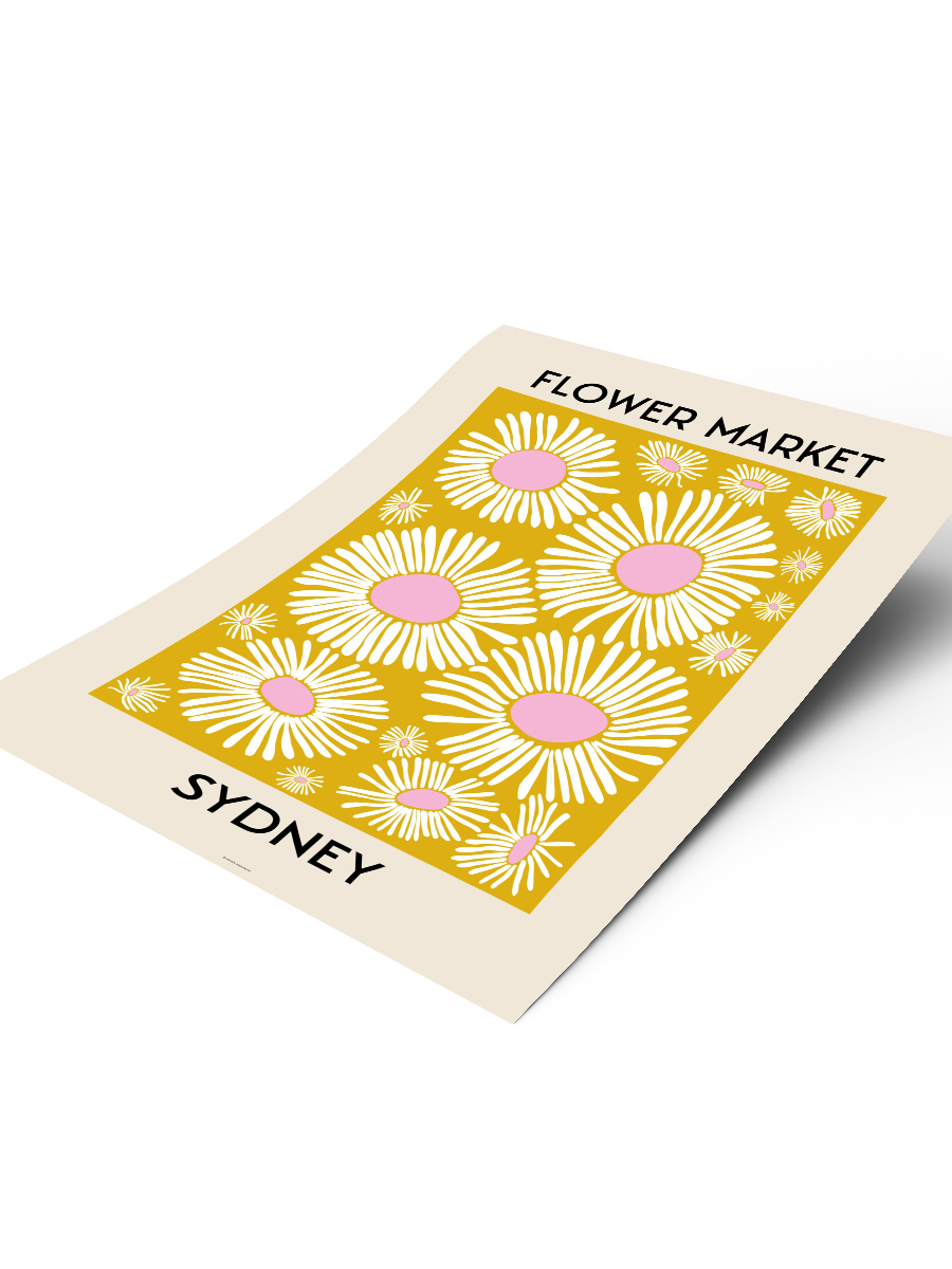 Sydney Soyut Temalı Modern Poster Çerçevesiz Duvar Tablosu Sanatsal Poster