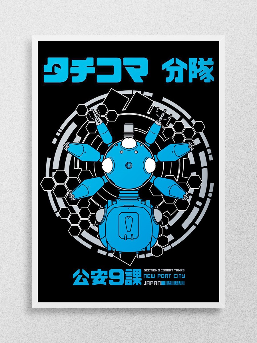 Tachikoma Squad Anime Poster Çerçevesiz Yüksek Kalite Anime Duvar Poster