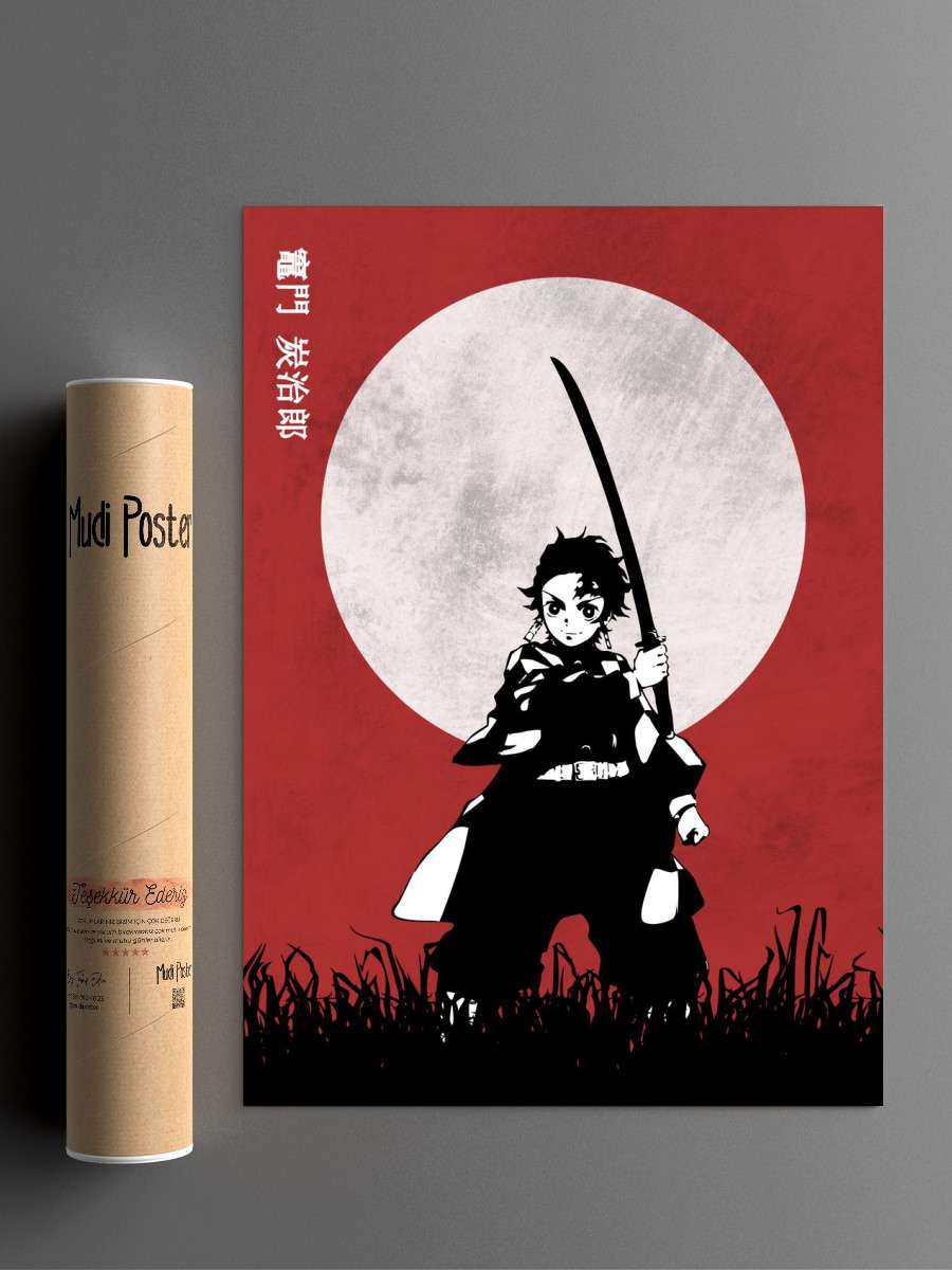 Tanjiro Anima action Anime Poster Çerçevesiz Yüksek Kalite Anime Duvar Poster