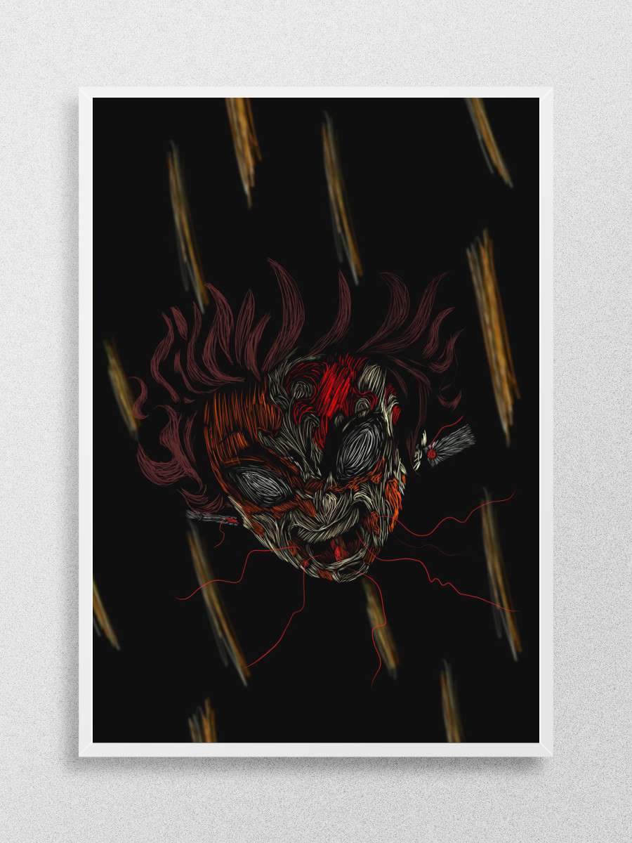 Tanjiro Demon Slayer Mark Anime Poster Çerçevesiz Yüksek Kalite Anime Duvar Poster
