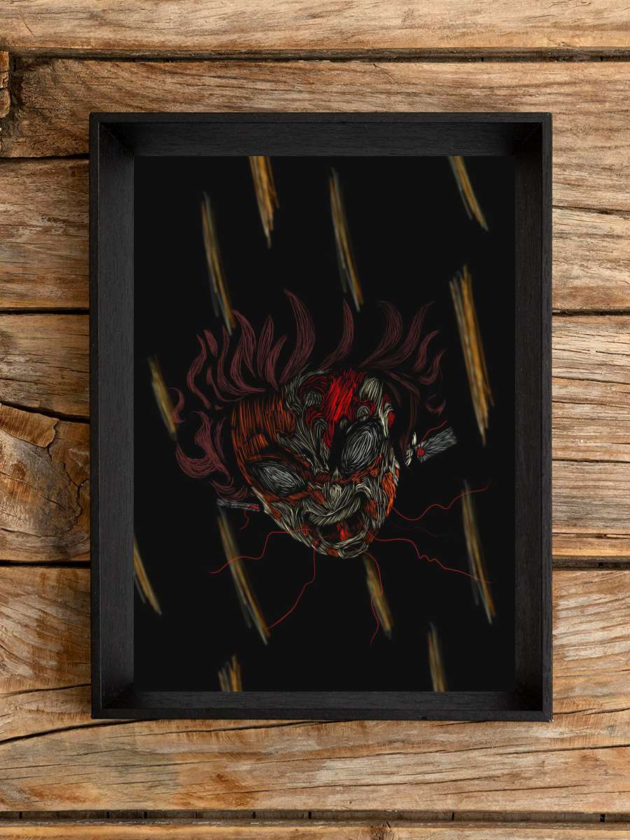 Tanjiro Demon Slayer Mark Anime Poster Çerçevesiz Yüksek Kalite Anime Duvar Poster