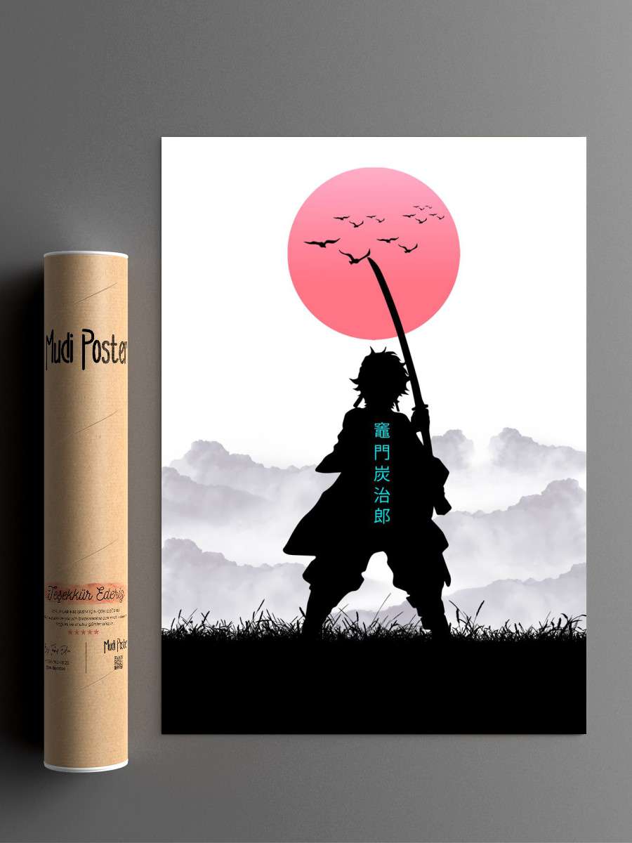 tanjiro demon slayer Anime Poster Çerçevesiz Yüksek Kalite Anime Duvar Poster