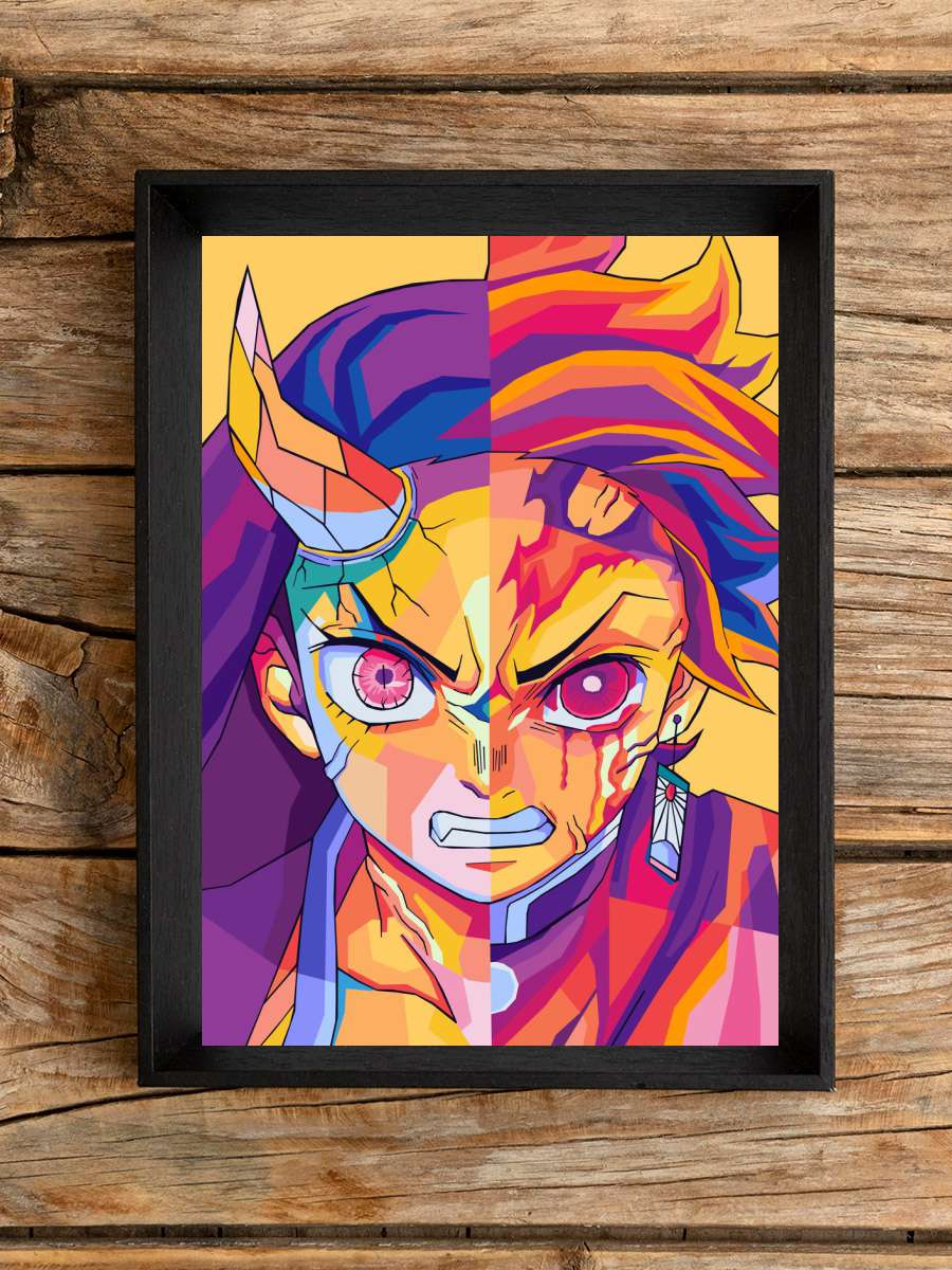 Tanjiro Demon Slayer Anime Poster Çerçevesiz Yüksek Kalite Anime Duvar Poster