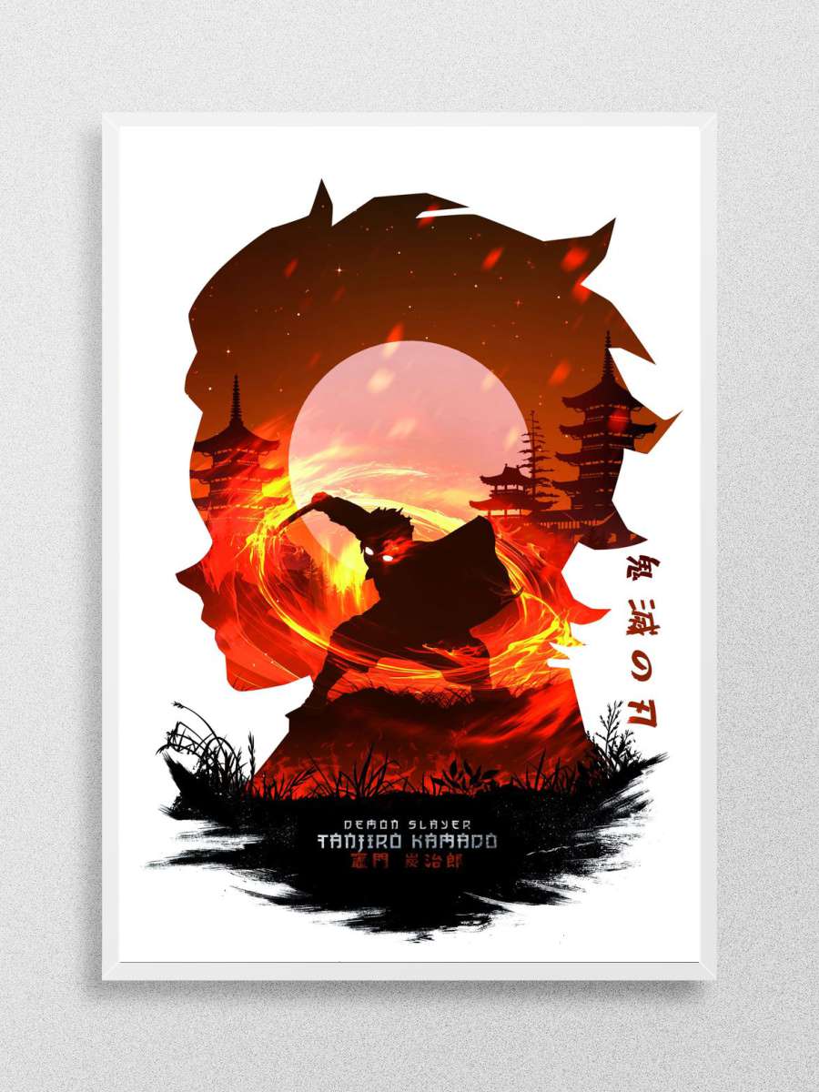 Tanjiro Kamado Anime Poster Çerçevesiz Yüksek Kalite Anime Duvar Poster