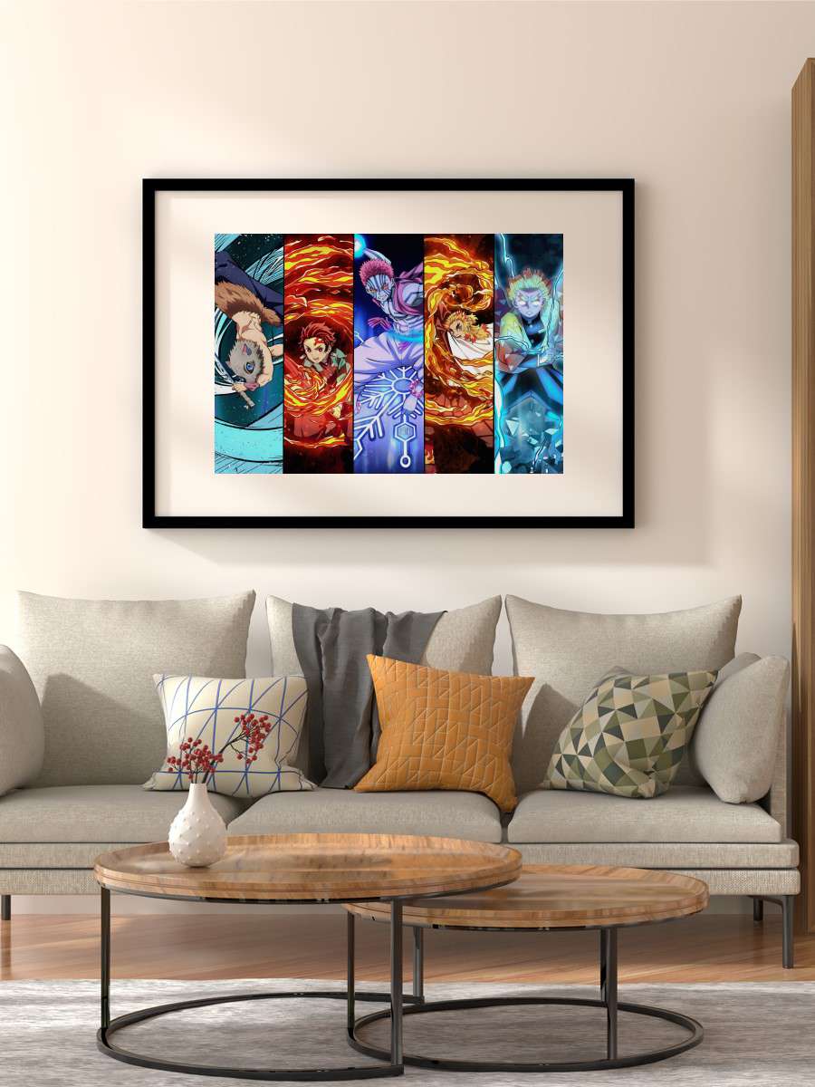 tanjirou Anime Poster Çerçevesiz Yüksek Kalite Anime Duvar Poster