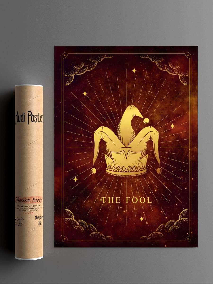 Tarot card the Fool Anime Poster Çerçevesiz Yüksek Kalite Anime Duvar Poster