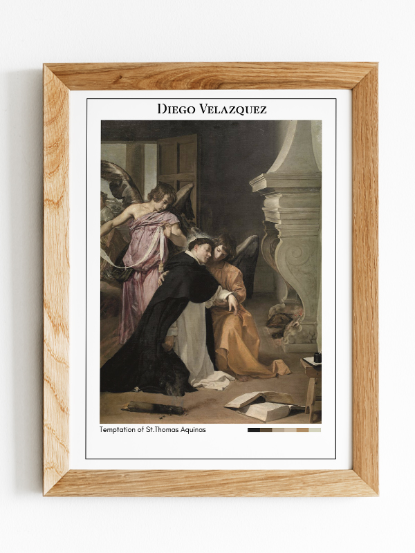 Diego Velazquez Temptation of St.Thomas Aquinas Poster