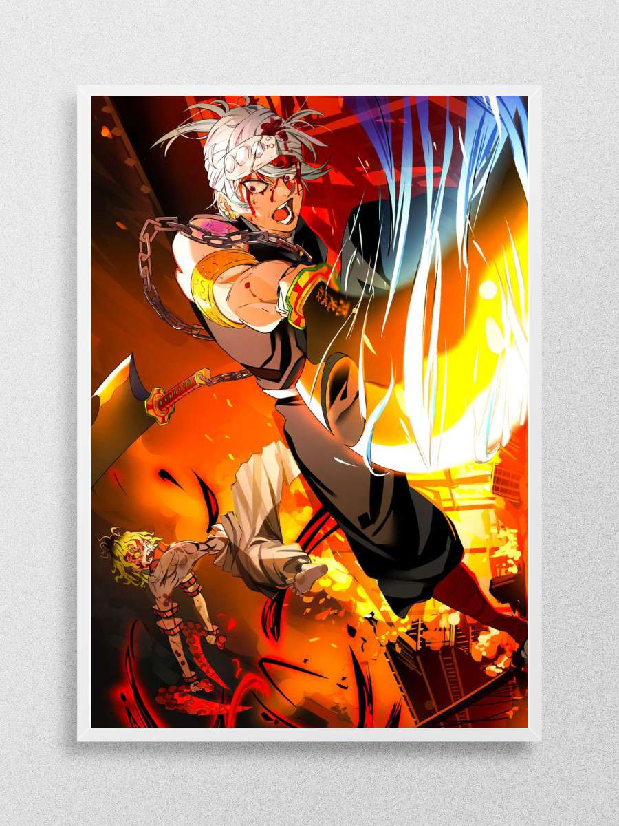 Tengen Demon Slayer Anime Poster Çerçevesiz Yüksek Kalite Anime Duvar Poster