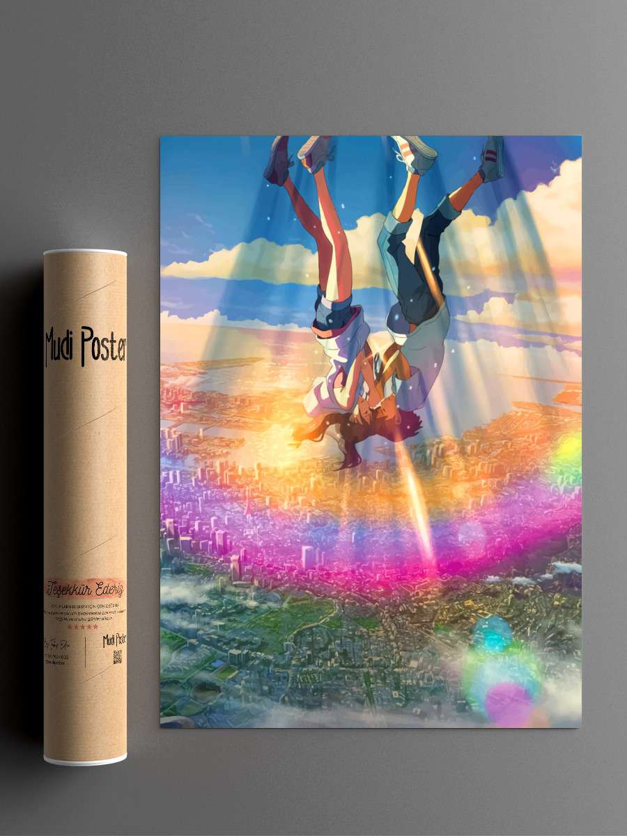 Tenki no Ko Anime Poster Çerçevesiz Yüksek Kalite Anime Duvar Poster