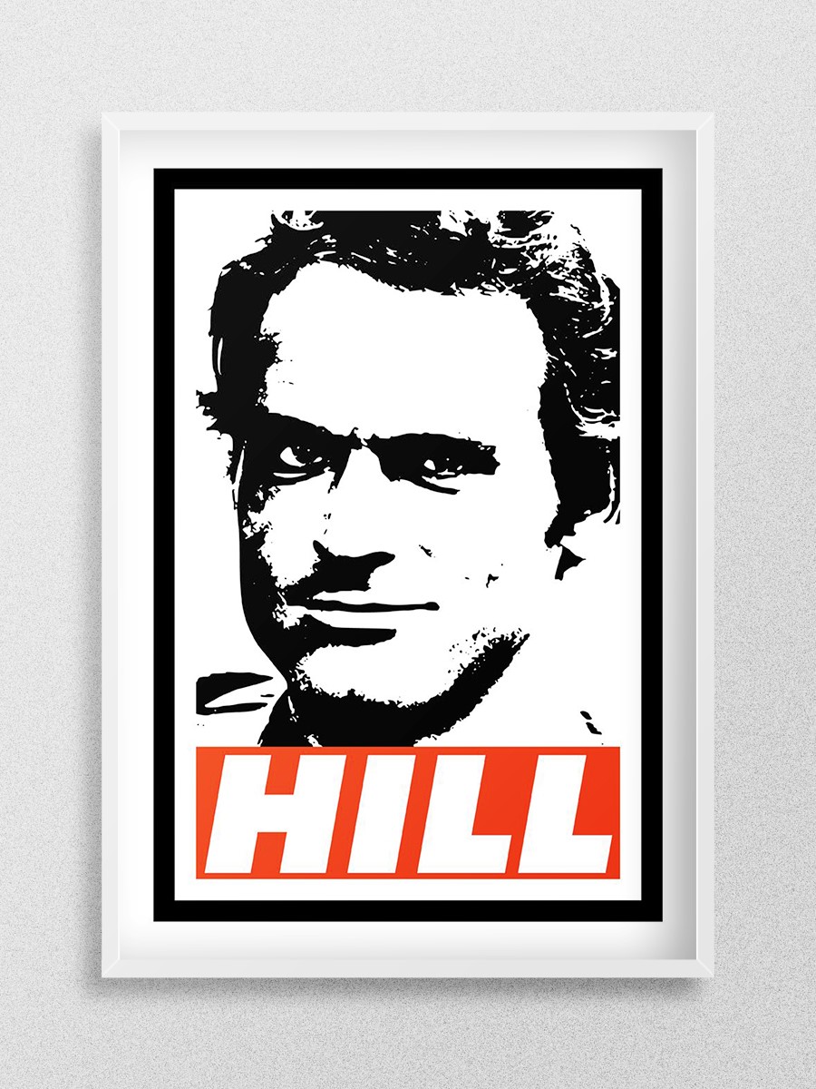 Terence Hill Poster, Çerçevesiz Tv Film Poster