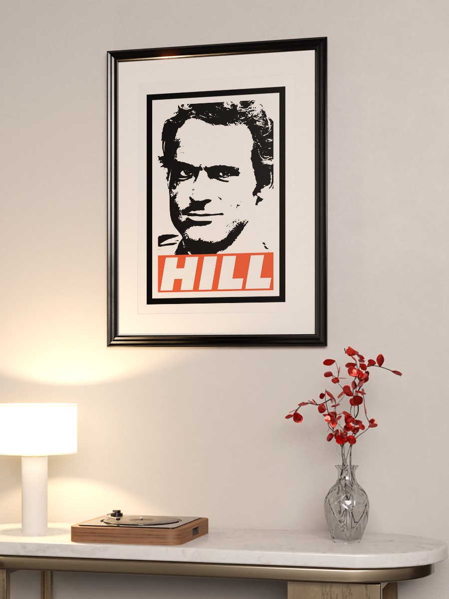 Terence Hill Poster, Çerçevesiz Tv Film Poster