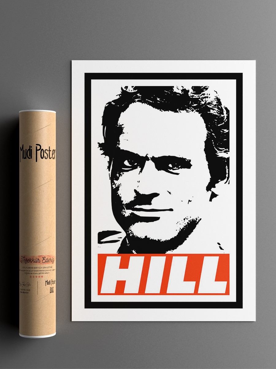 Terence Hill Poster, Çerçevesiz Tv Film Poster