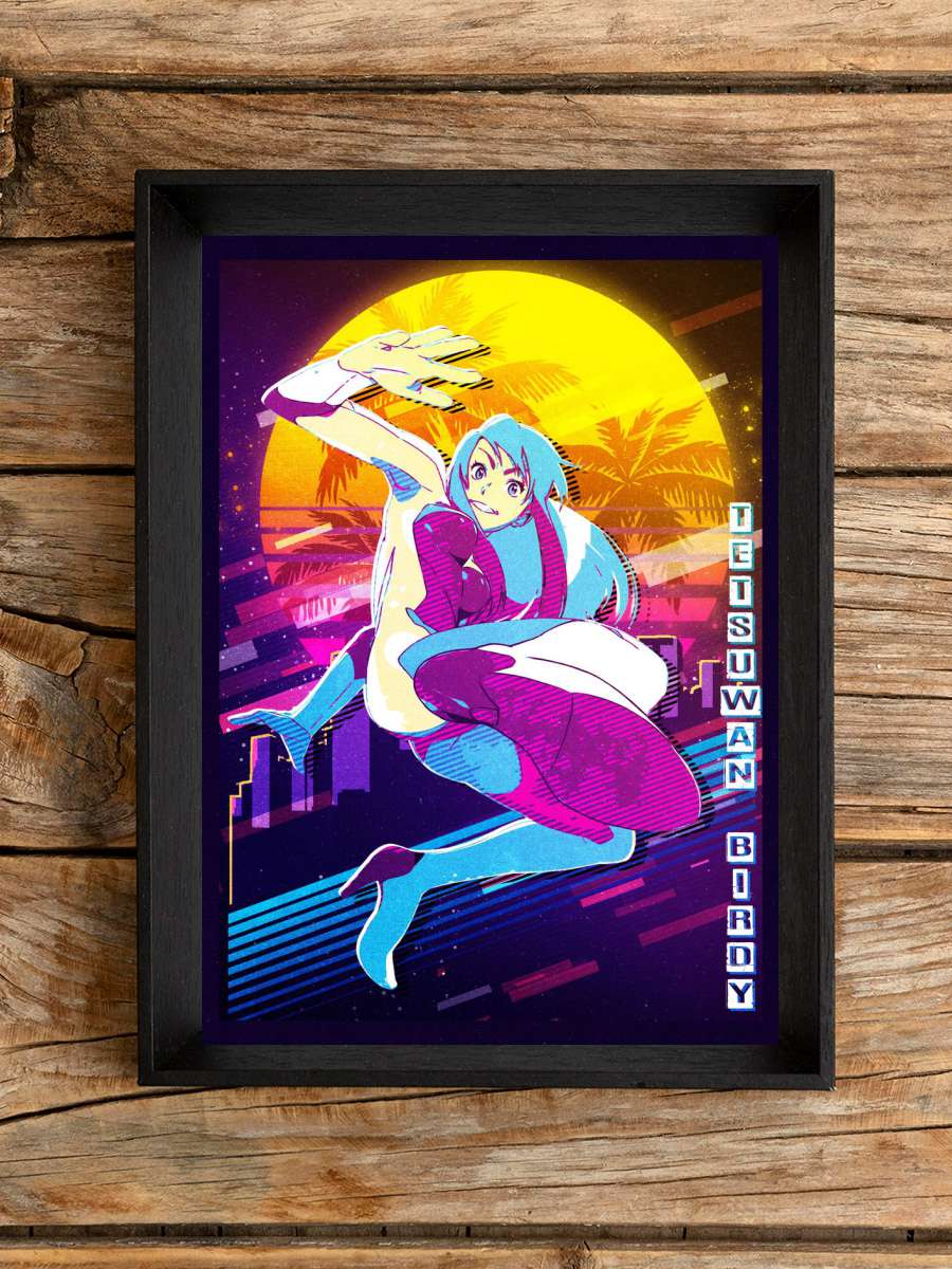 tetsuwan birdy retro Anime Poster Çerçevesiz Yüksek Kalite Anime Duvar Poster