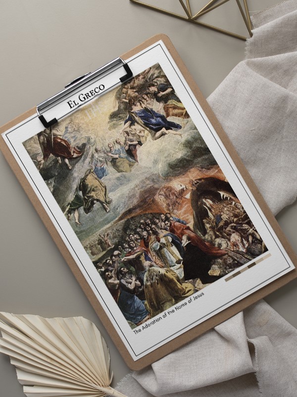 El Greco The Adoration of the Name of Jesus Poster