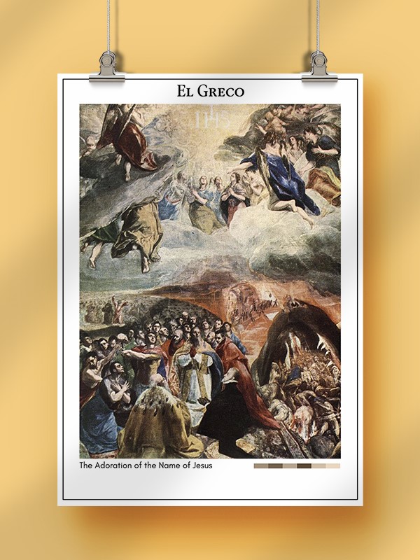 El Greco The Adoration of the Name of Jesus Poster