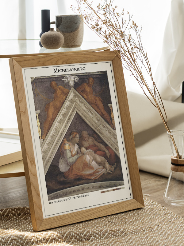 Michelangelo The Ancestors of Christ: Zerubbabel Poster