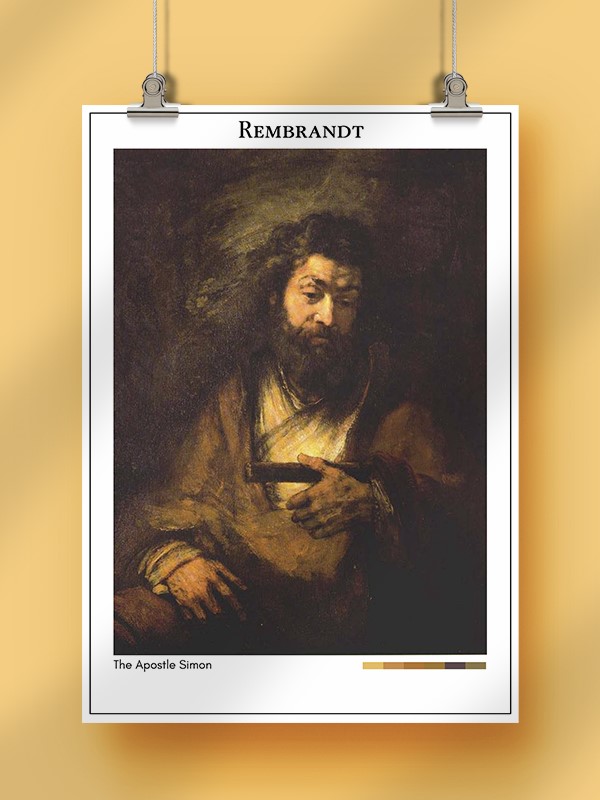 Rembrandt The Apostle Simon Poster