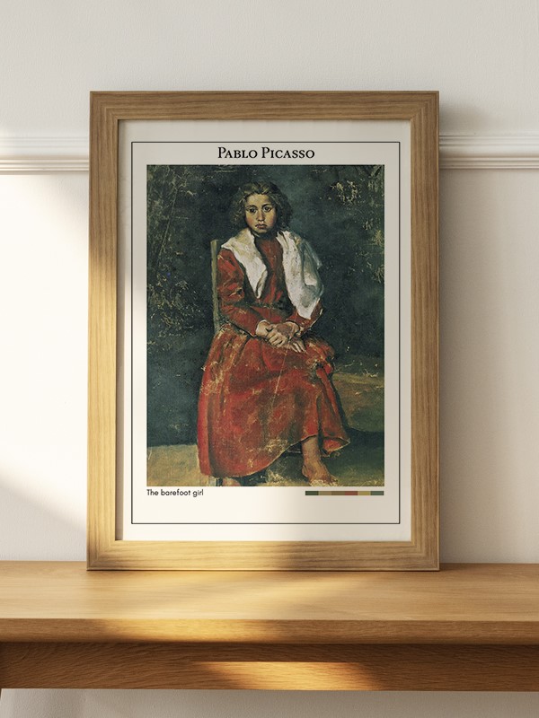 Pablo Picasso The barefoot girl Poster - En İyi Fiyatlarla