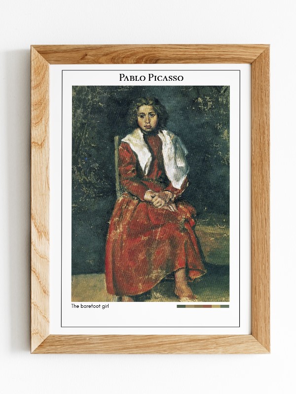 Pablo Picasso The barefoot girl Poster