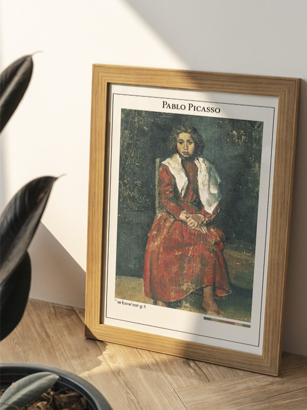 Pablo Picasso The barefoot girl Poster
