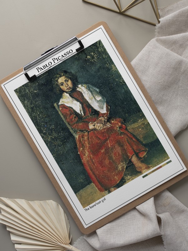 Pablo Picasso The barefoot girl Poster